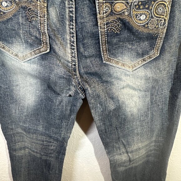 Stylish Cowgirl Tuff Women's Distressed Bootcut Denim Western Style 30x32 READ* - Picture 11 of 16